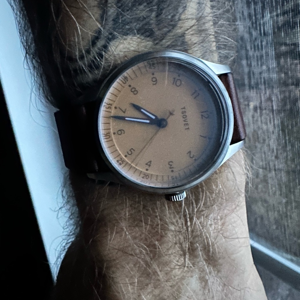 Tsovet JPT PW-36 Champagne Dial. 36mm Field 
Quartz - Picture 5 of 8